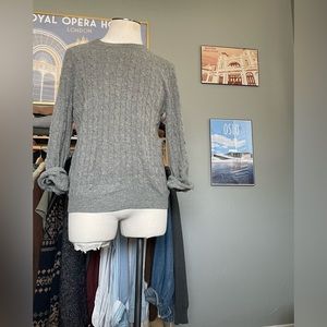 J. Crew Italian Cashmere Cable Knit Sweater